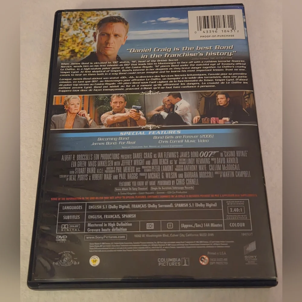 Daniel Craig 007 DVDs & Blu-ray Collection - Picture 10 of 16